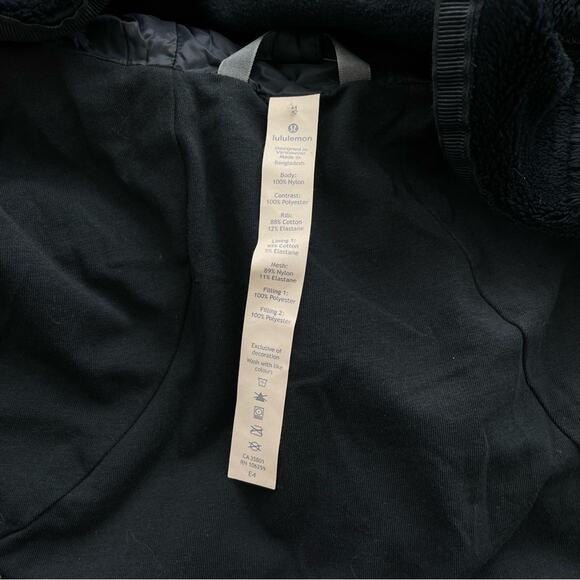 Lululemon | Women’s Scuba Hoodie Glyde Puffer Jacket Nocturnal Teal Lined Fleece - Picture 13 of 13